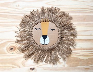 DIY : Fabrique une décoration tête de lion