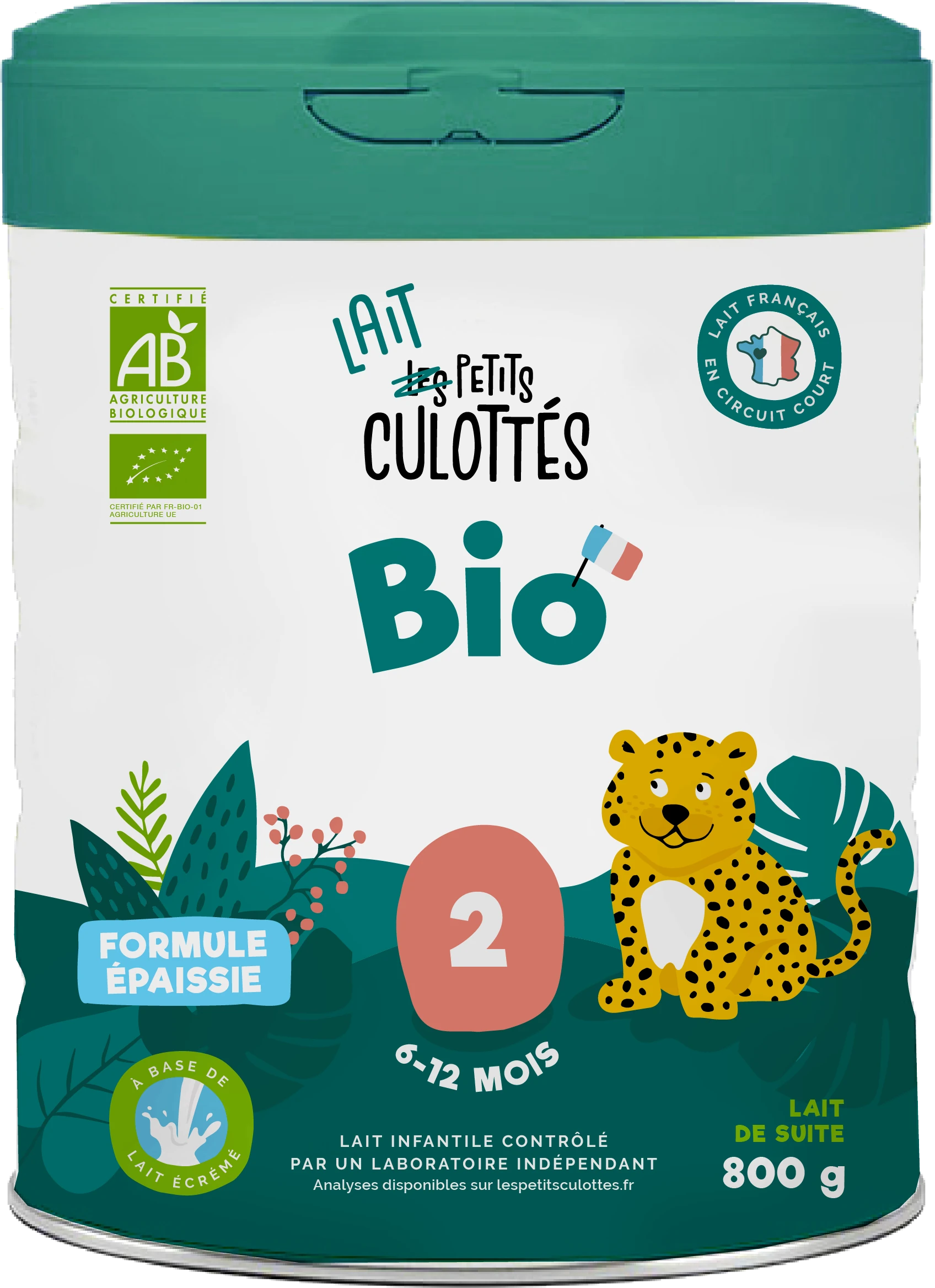 lait épaissi 2ème âge bio